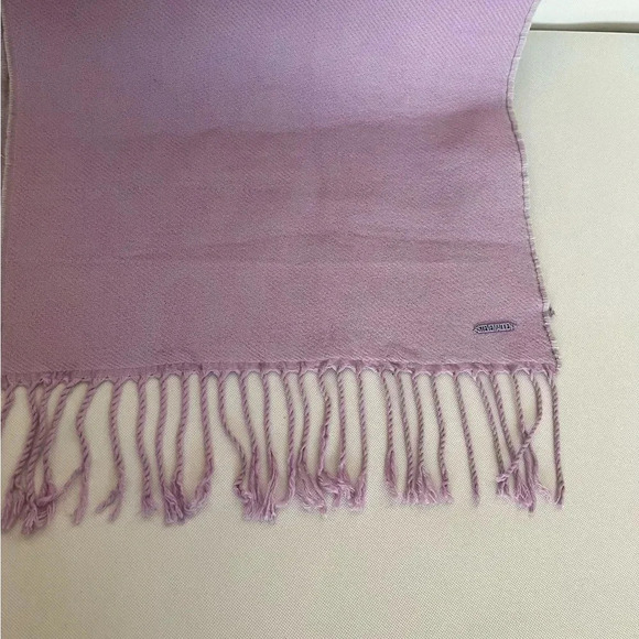 Steve Madden Reversible Leopard Print Scarf Lavender Mint With Fringe - Picture 4 of 11